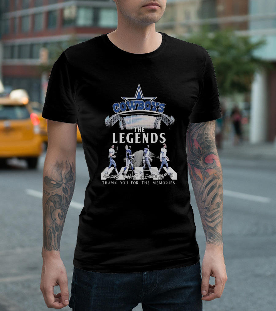 Cowboys The Legends Thank You For The Memories Dallas Stadium Players T-Shirt