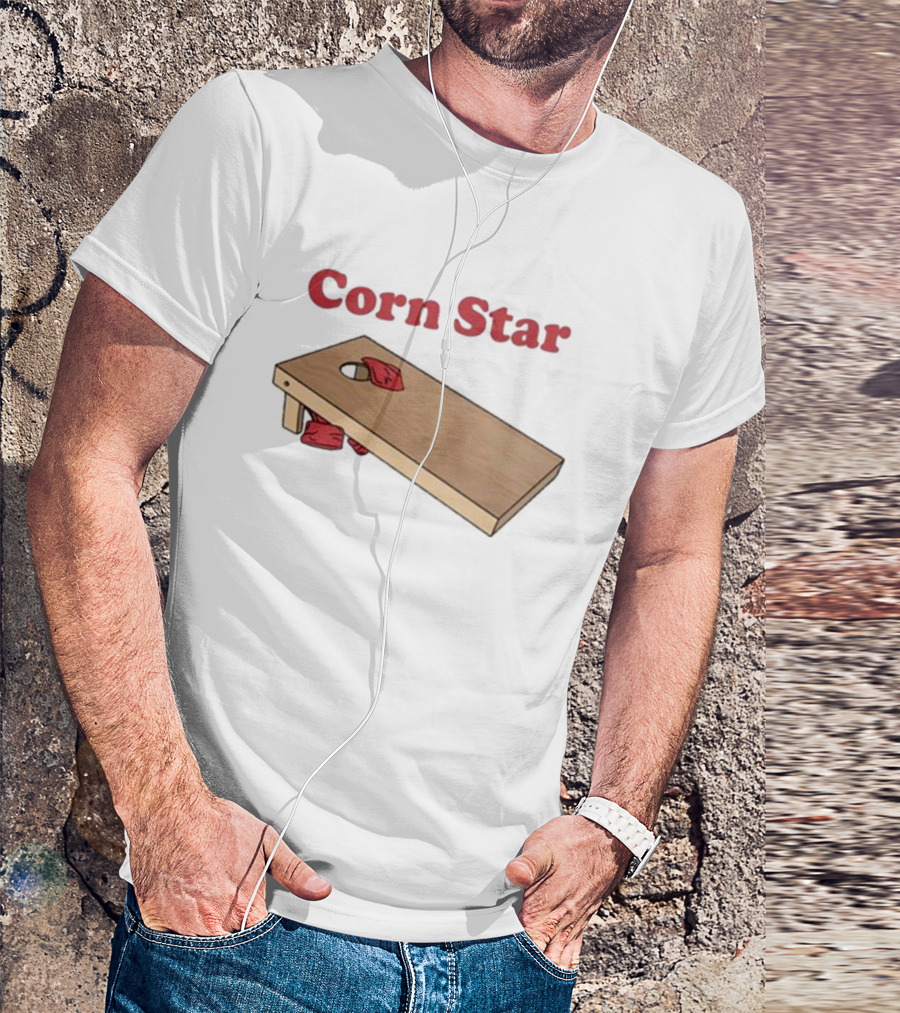 Middleclassfancy Corn Star Cornhole Sack Toss T-Shirt