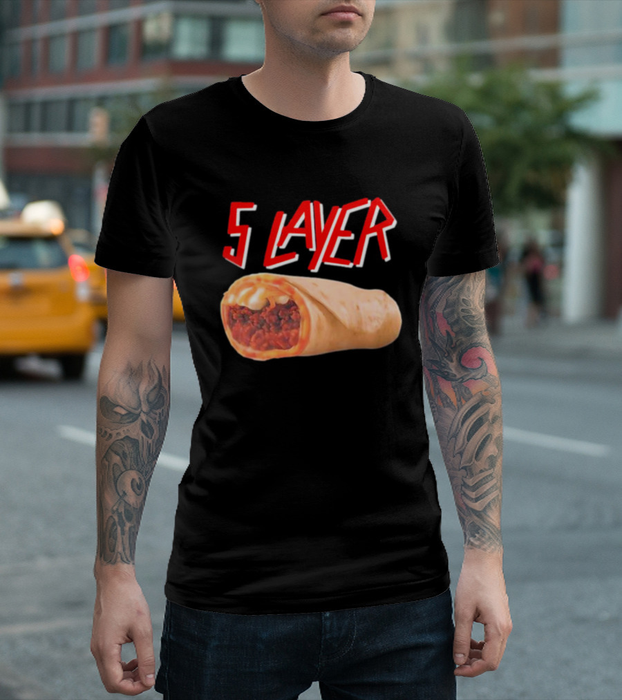 5 Layer South Of Healthy Specific Lads Burrito T-Shirt