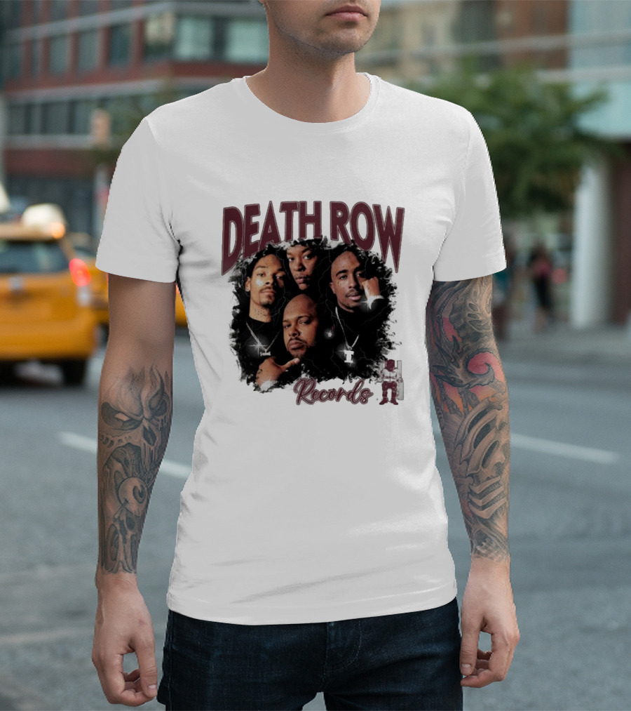 Burgundy Death Row Records Legends 5s T-Shirt