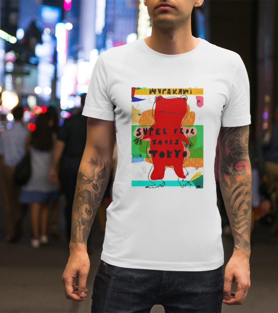Super Frog Saves Tokyo Haruki Murakami T-Shirt