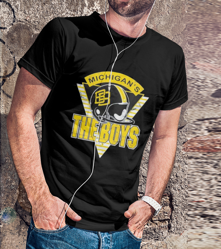 Bussin’ With The Boys Michigan’s The Boys Helmet T-Shirt