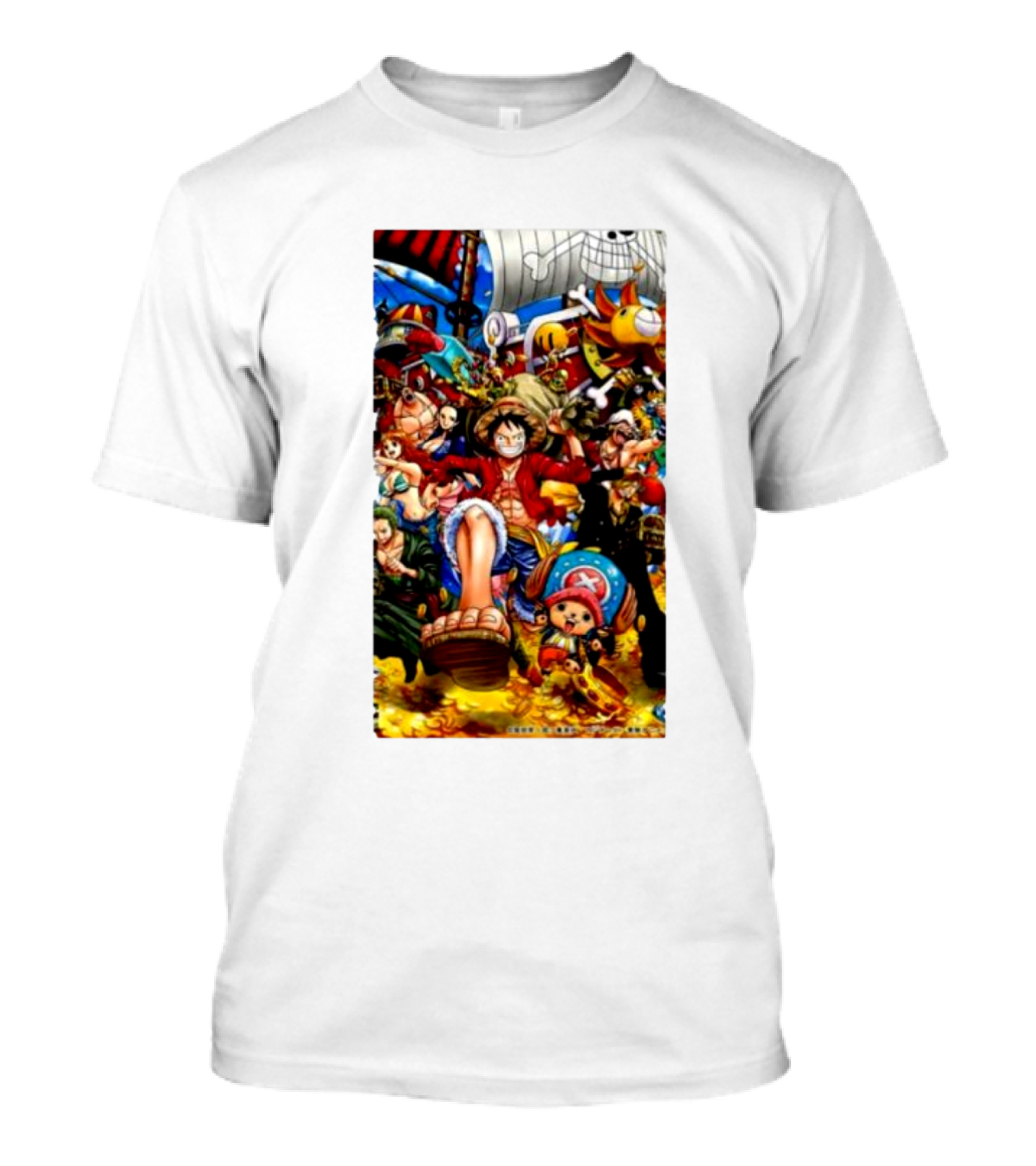 One Piece Characters Straw Hat Pirates Crew Adventure T-Shirt