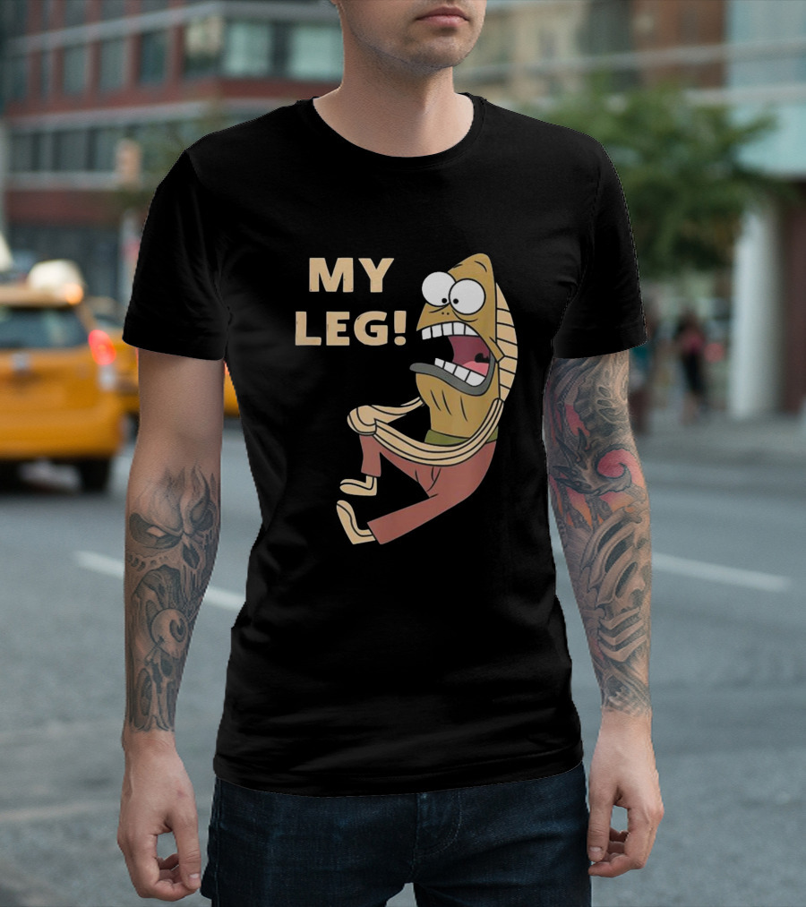 Thebaddestmitch Fred Fish My Leg Scream Character Spongebob Meme T-Shirt