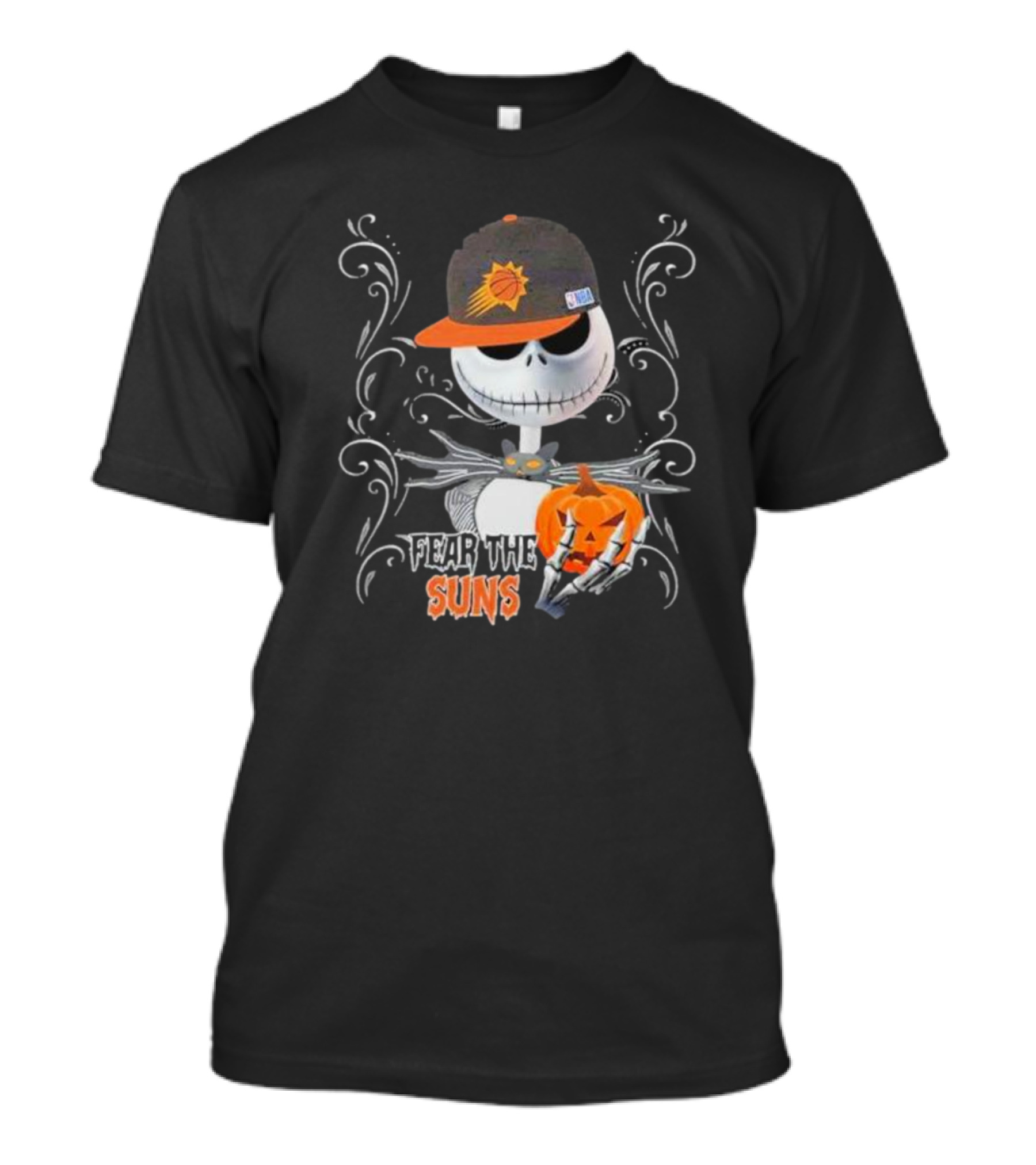 Jack Skellington Fear The Phoenix Suns Pumpkin Halloween T-Shirt