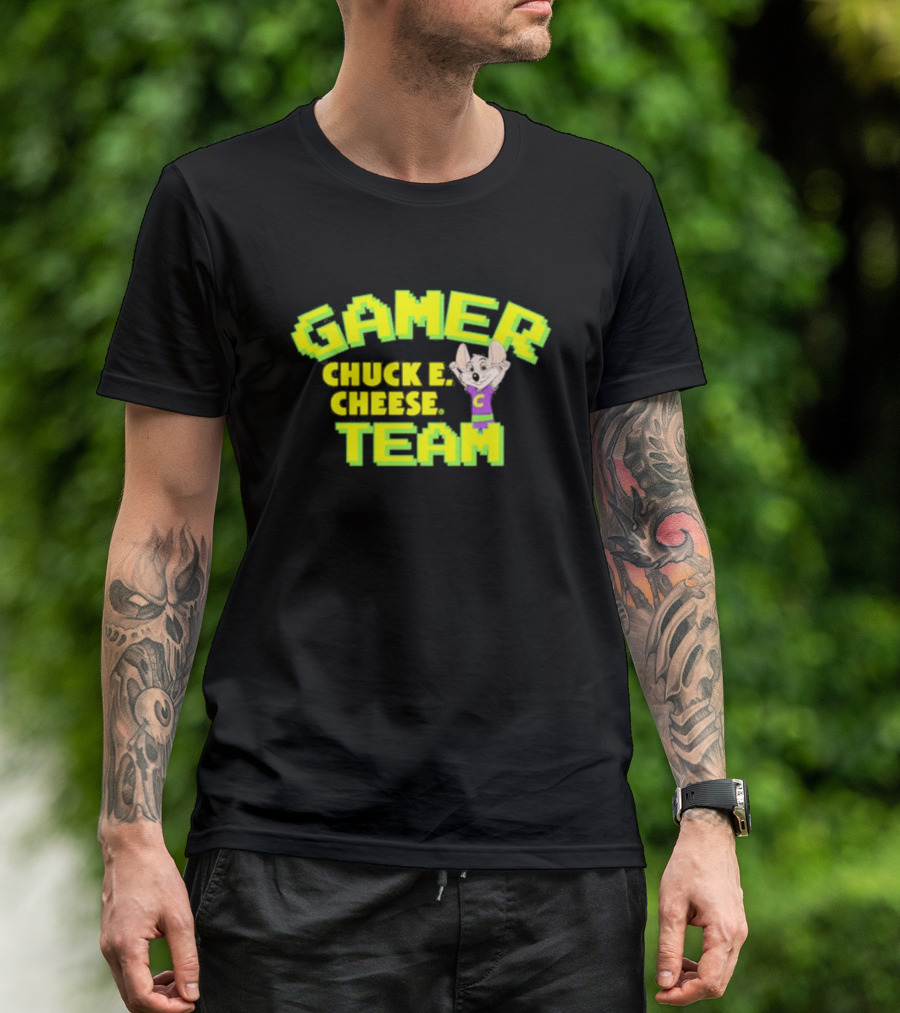 Gamer Chuck E. Cheese Team T-Shirt