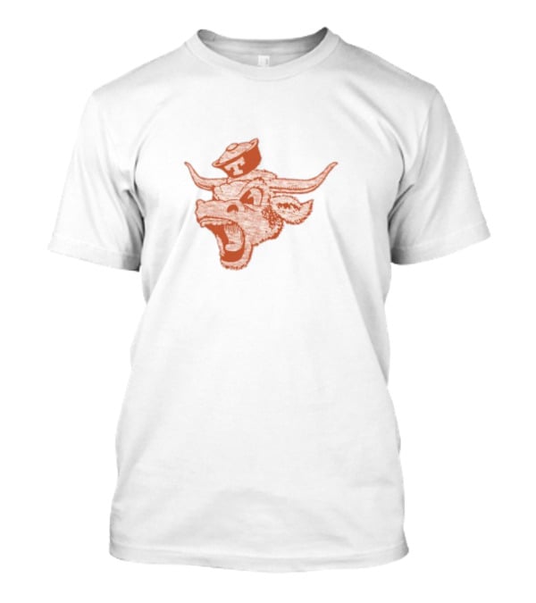 Texas Longhorns Vintage Bevo Logo Texas Orange Franklin T-Shirt