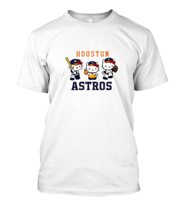 Houston Astros Hello Kitty Baseball T-Shirt