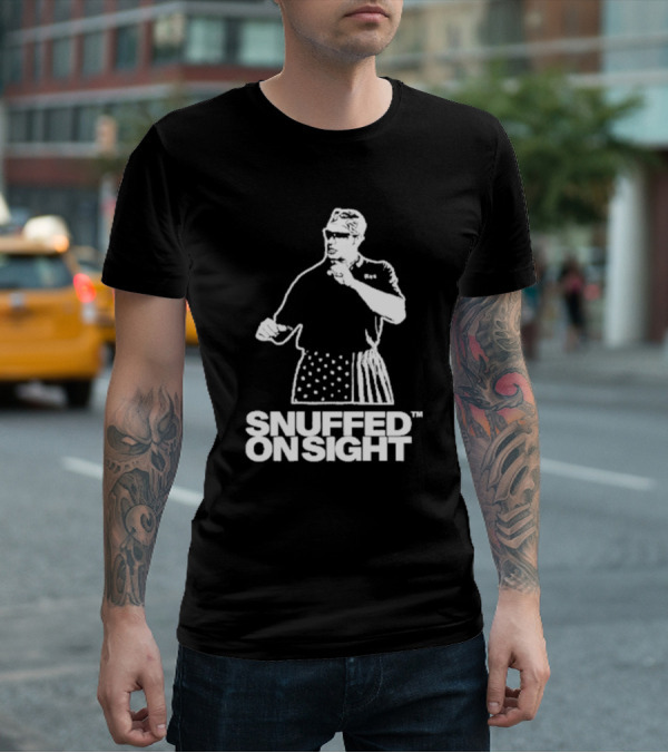 Snuffed On Sight American Flag Shorts T-Shirt