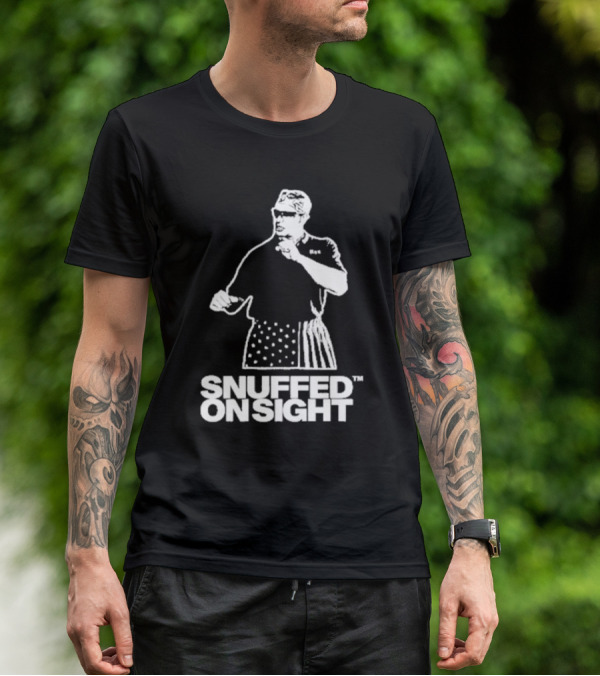 Snuffed On Sight American Flag Shorts T-Shirt