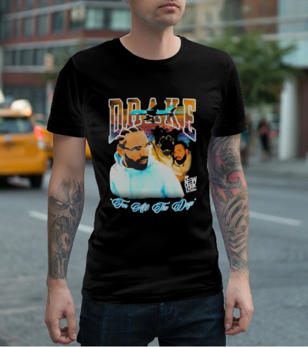 Drake For All The Dogs Airplane New York T-Shirt