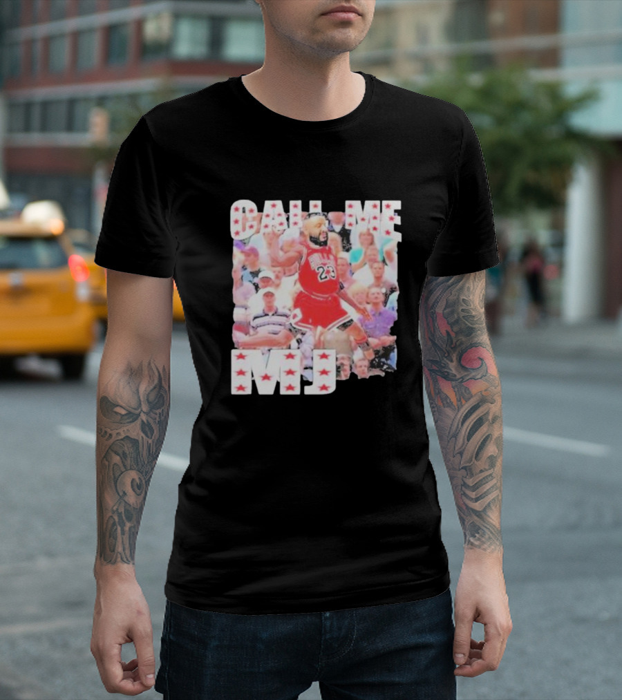 Call Me MJ Basketball Legend Jersey 23 Stars T-Shirt