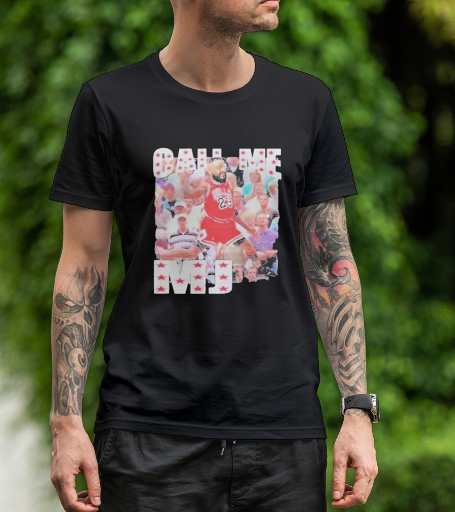 Call Me MJ Basketball Legend Jersey 23 Stars T-Shirt
