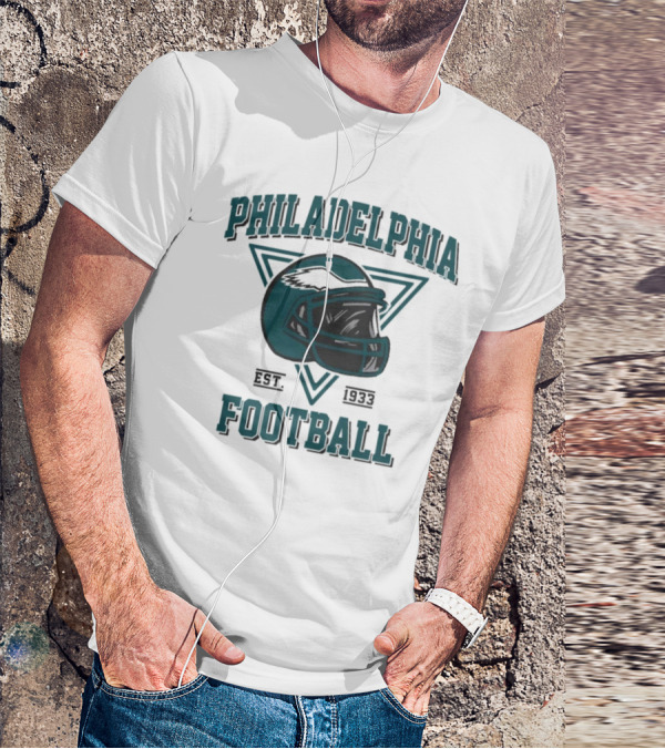 Philadelphia Eagles Helmet Est. 1933 Football T-Shirt