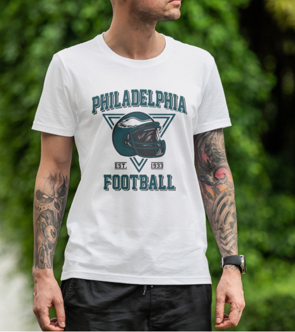 Philadelphia Eagles Helmet Est. 1933 Football T-Shirt