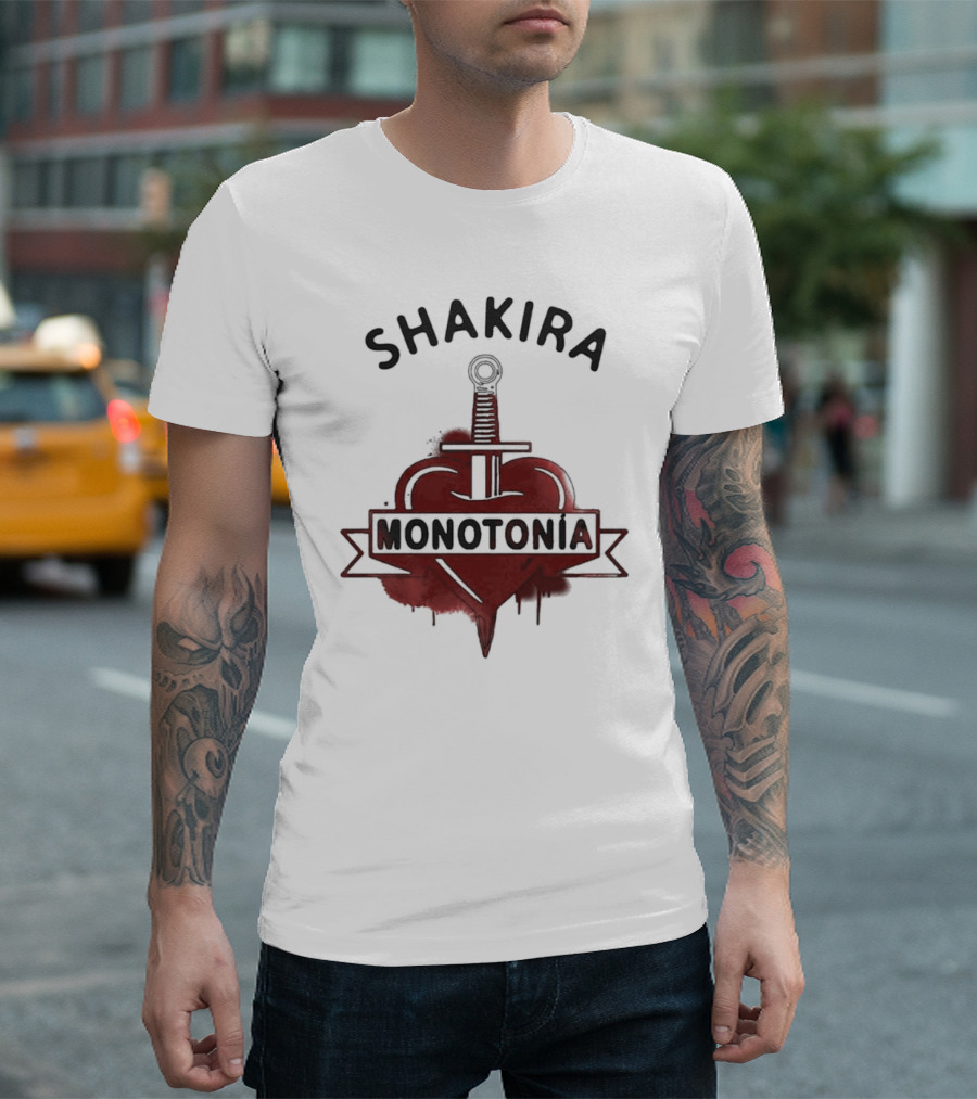 Shakira Monotonía Heart And Sword T-Shirt