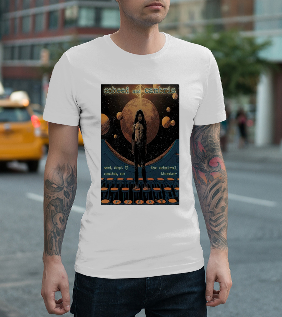 coheed and cambria wed sept 13 omaha ne the admiral theater ryder T-Shirt