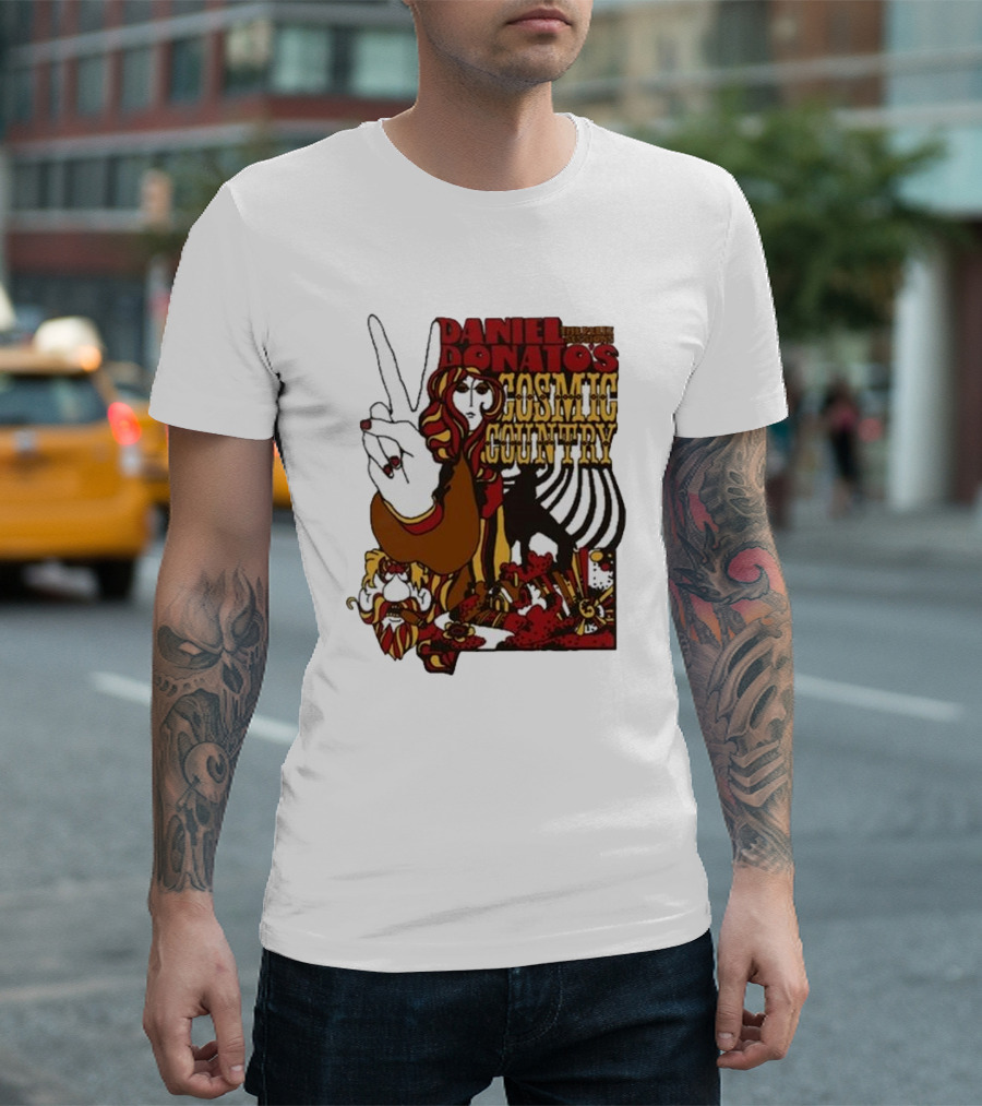 Daniel Donato’s Cosmic Country Relix Session Psychedelic Peace Sign T-Shirt