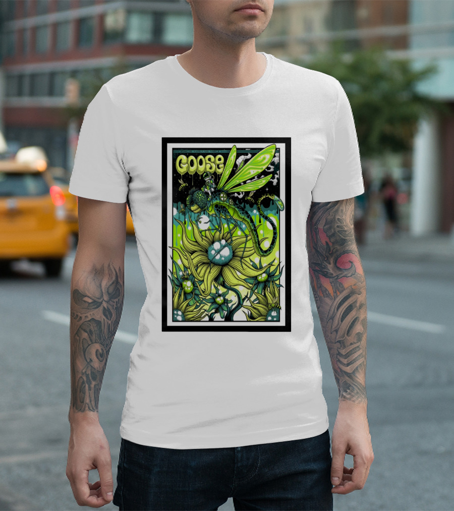 Goose Event Milwaukee Dragonfly Flower Fantasy T-Shirt