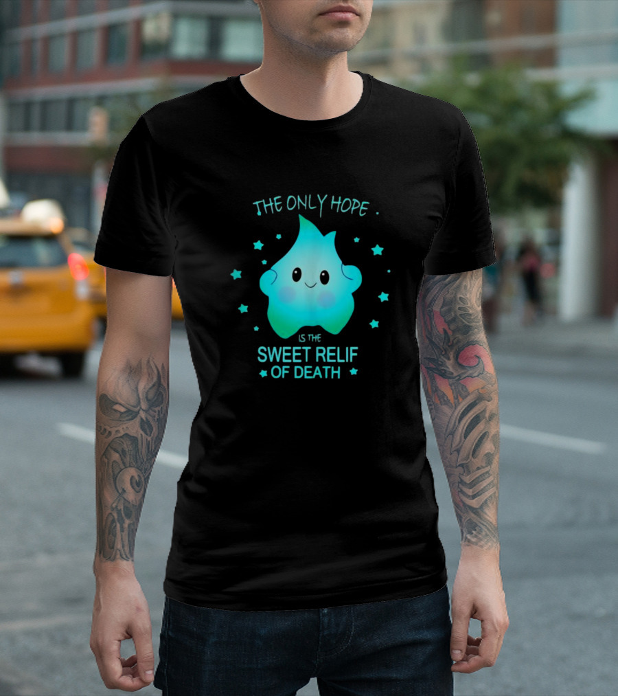 Lumalee The Only Hope Is The Sweet Relief Of Death Starry Blue Character T-Shirt