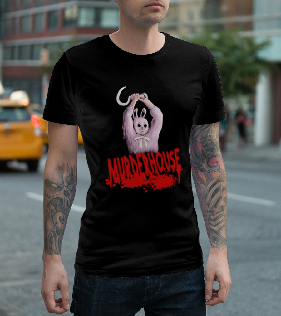 Puppet Combo Murder House Chungus Rabbit With Scythe T-Shirt