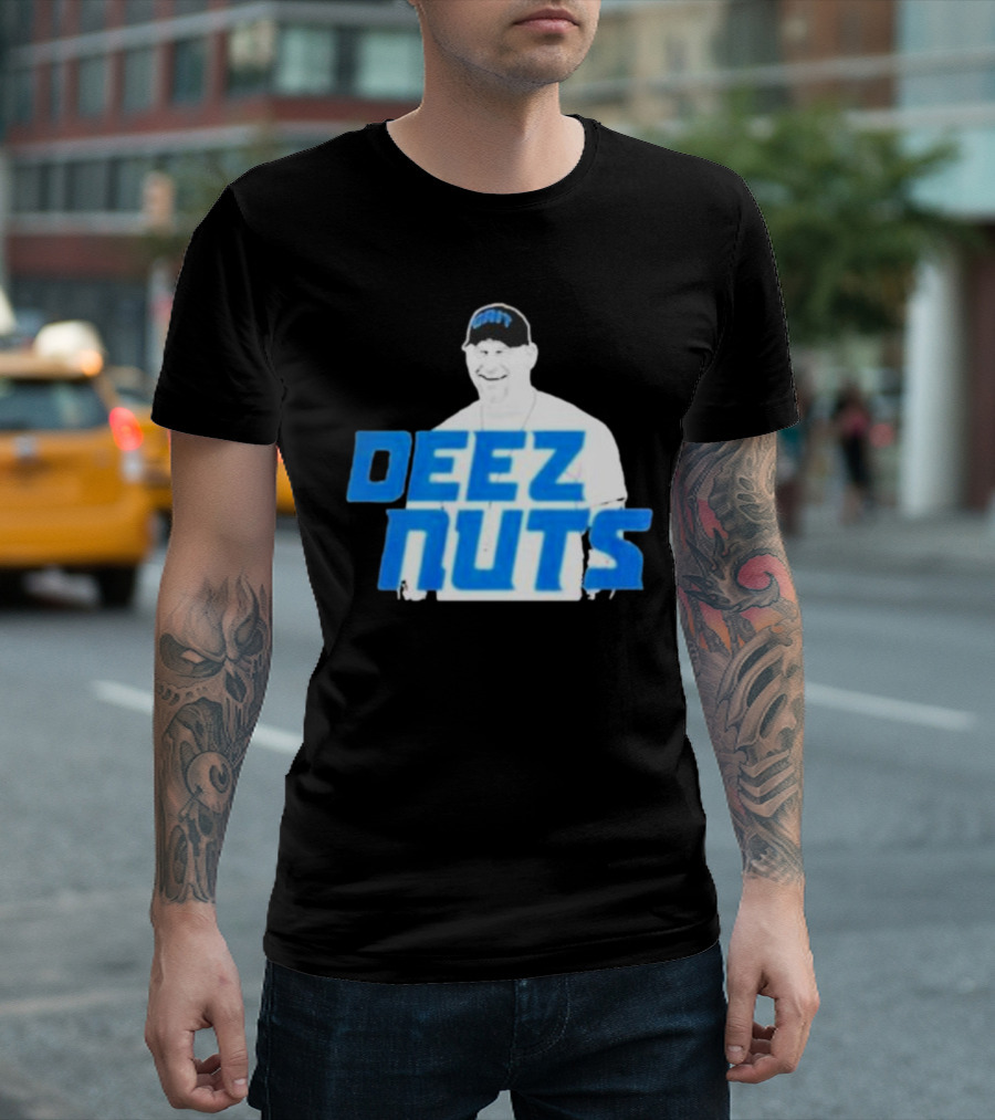 Dan Campbell Deez Nuts Detroit Lions Fan T-Shirt