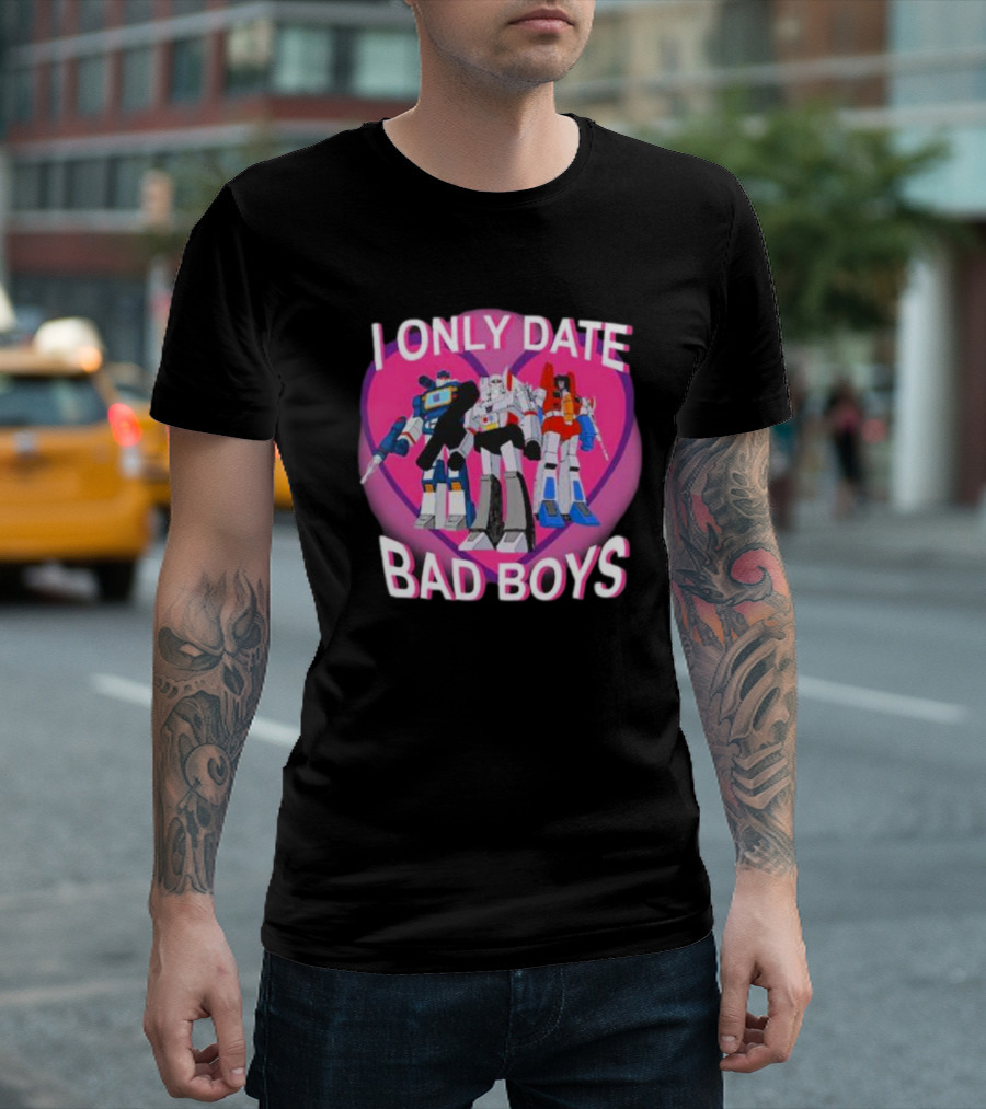 I Only Date Bad Boys Decepticon High Command Transformers T-Shirt