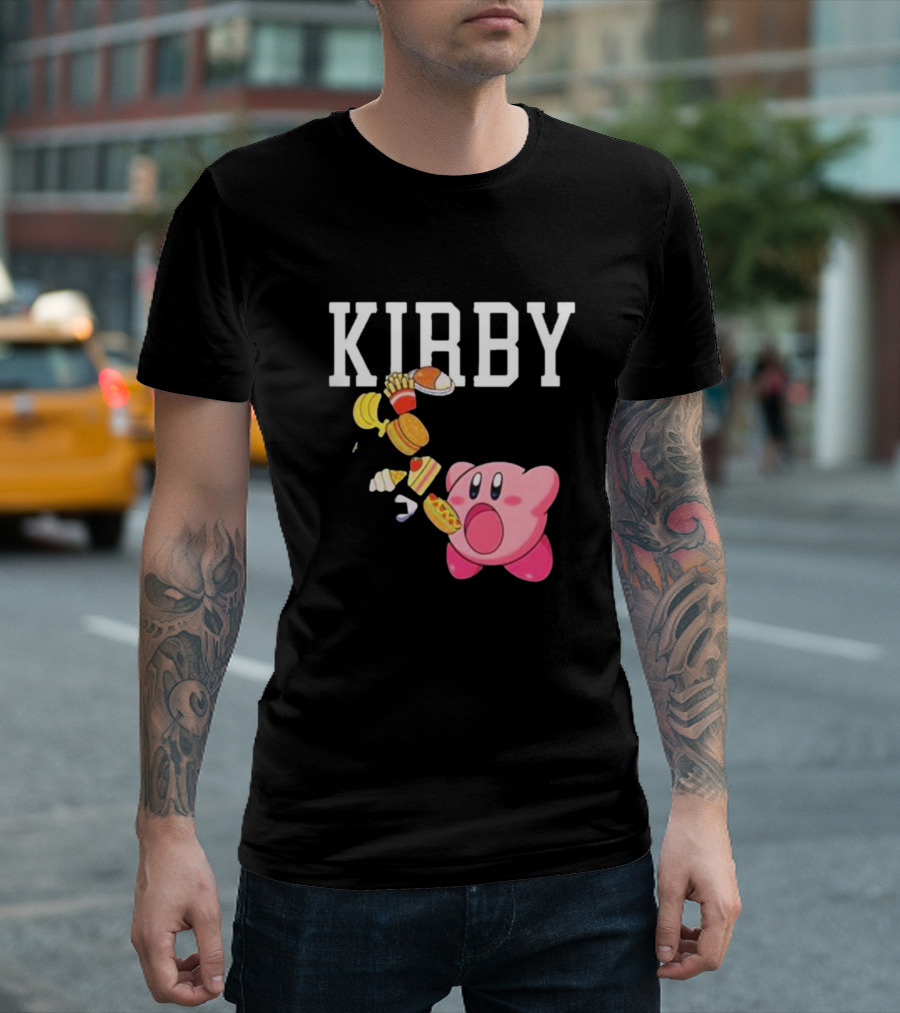 KIRBY Inhales Iconic Food for Power Up T-Shirt
