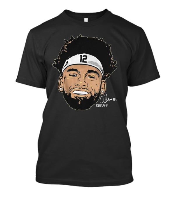 Chris Olave 12 Headband Swag NFLPA Signature T-Shirt