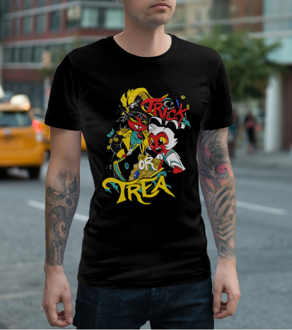 Moxxie Millie Trick Or Treat Halloween Characters T-Shirt