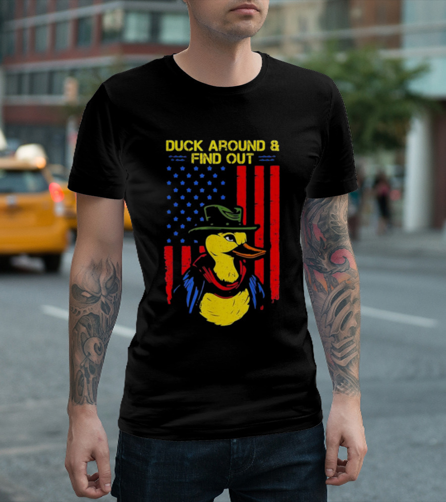 Oregon Duck Around And Find Out Patriotic T-Shirt