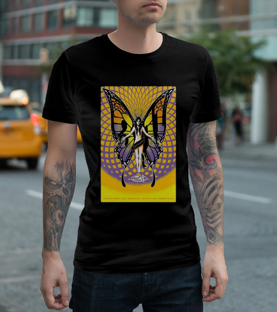 311 September 24th Prior Lake Minnesota Mystic Lake Casino Hotel Butterfly T-Shirt