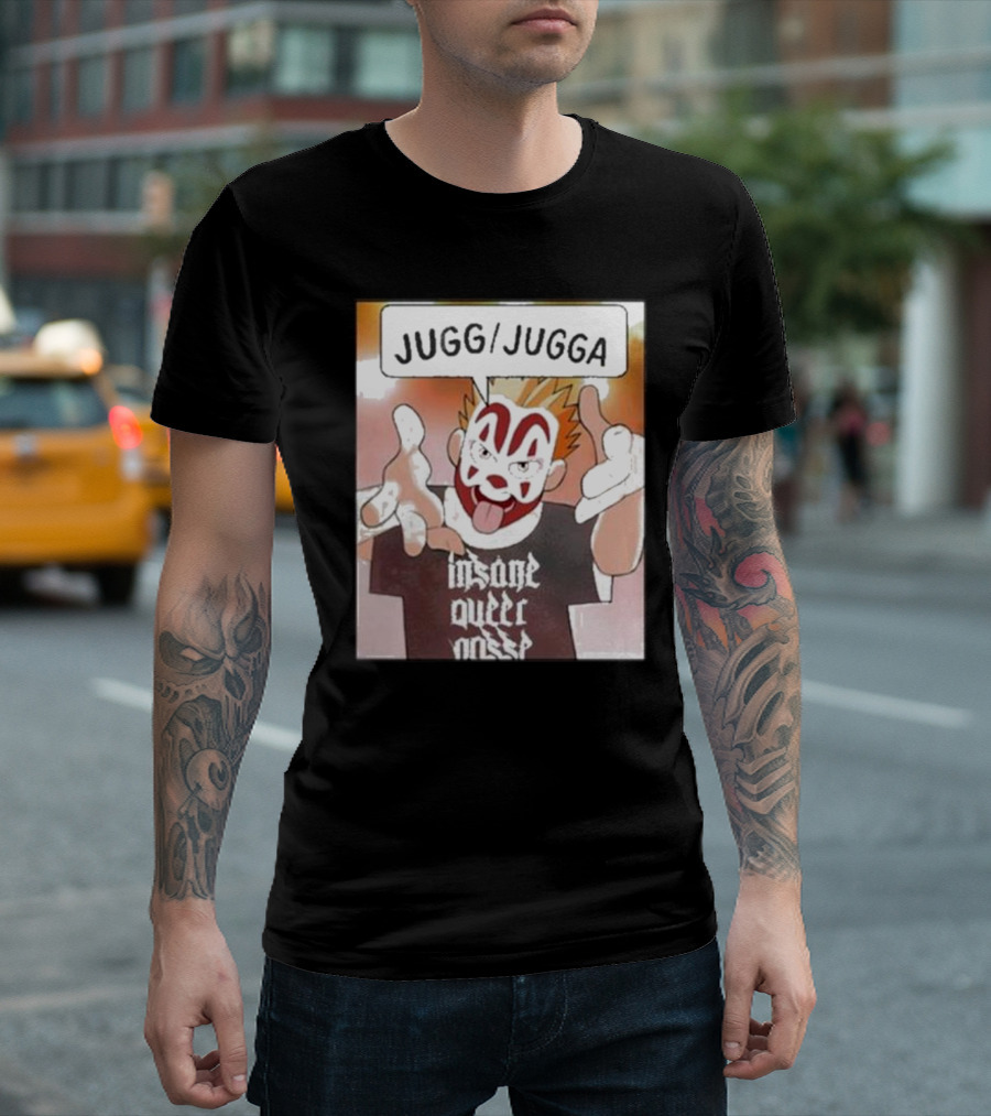 Insane Queer Posse Jugg Jugga Clown Face T-Shirt