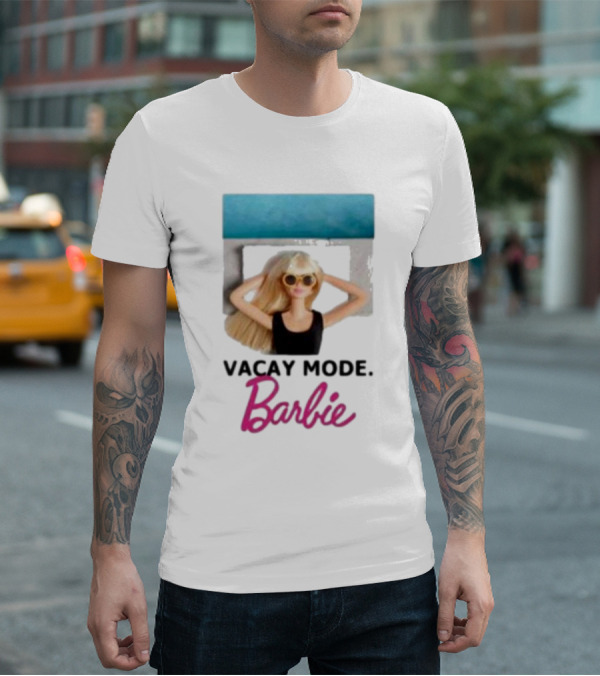 Vacay Mode Barbie Sunglasses Relaxation Scene T-Shirt