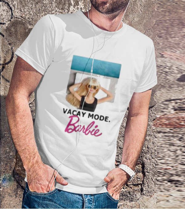 Vacay Mode Barbie Sunglasses Relaxation Scene T-Shirt