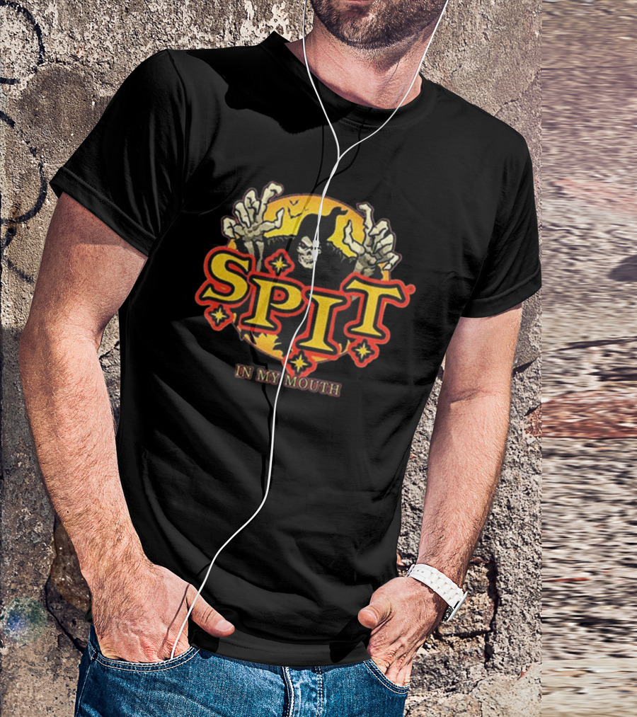 Spirit Halloween Spit In My Mouth Grim Reaper T-Shirt