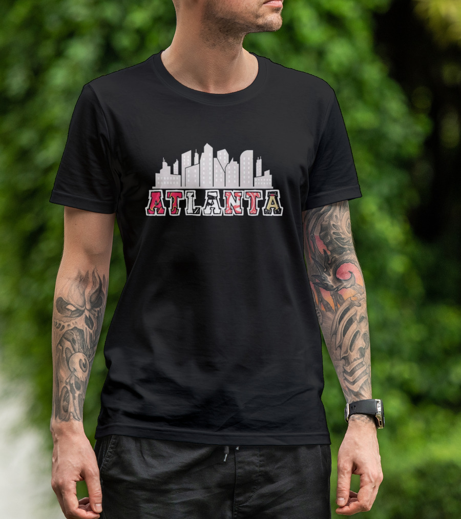 Atlanta Skyline City Sport Team Atlanta T-Shirt