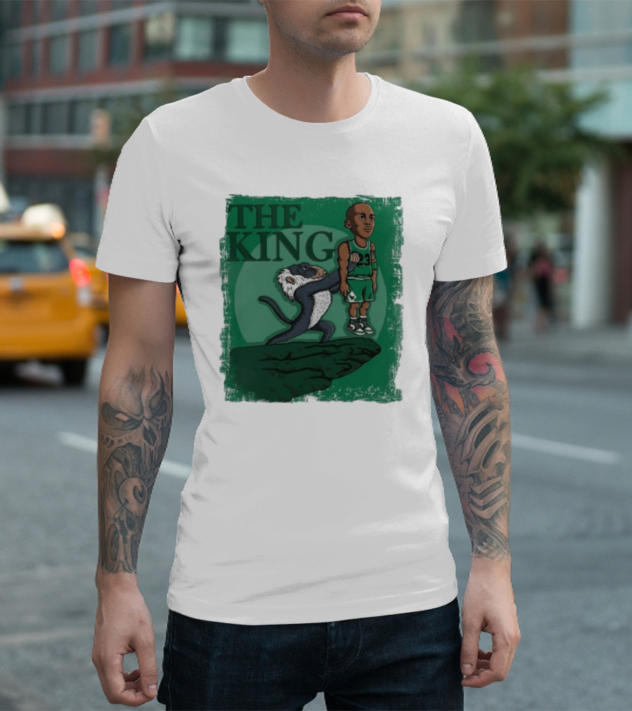 The King Jordan 1 Celtic Lucky Green Tiger King Jordan Travis The Goat King T-Shirt