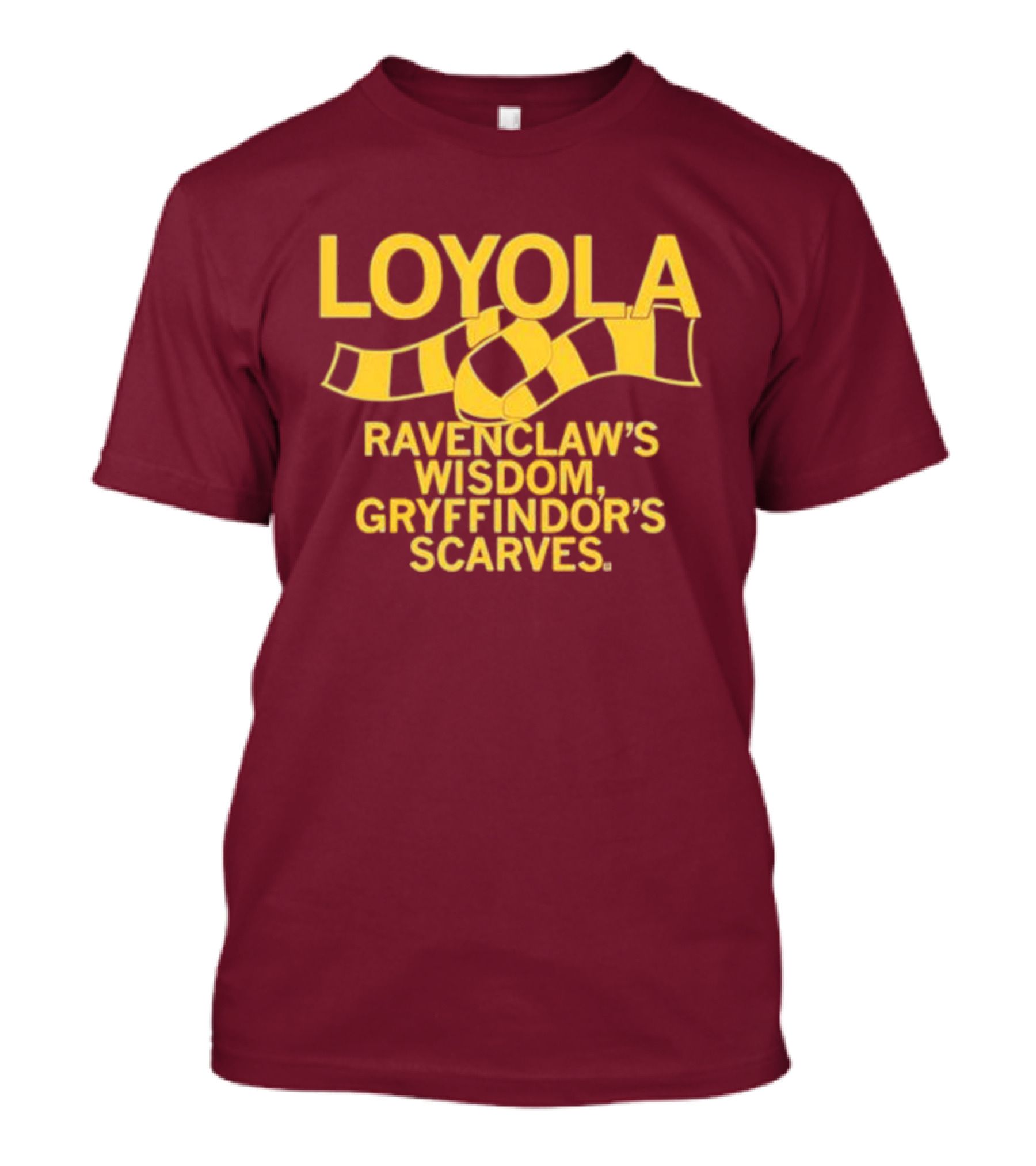 LOYOLA Ravenclaw's Wisdom Gryffindor's Scarves T-Shirt