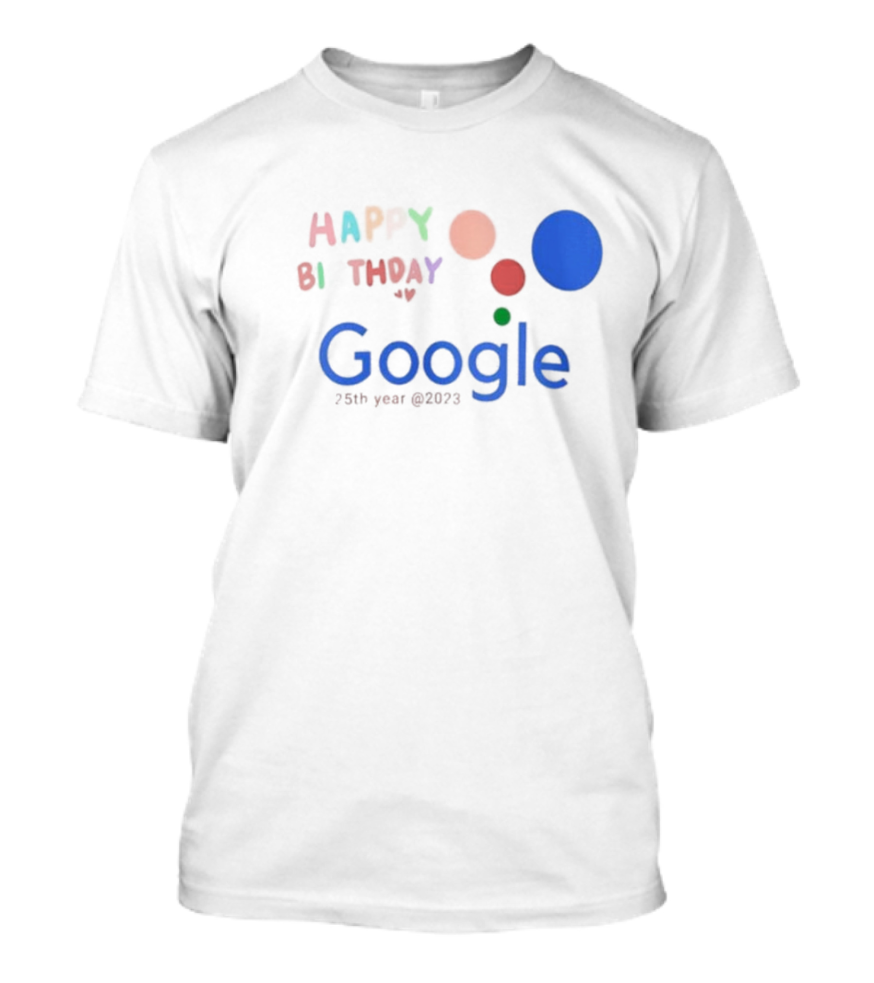 Happy Birthday Google 25th Year Anniversary T-Shirt