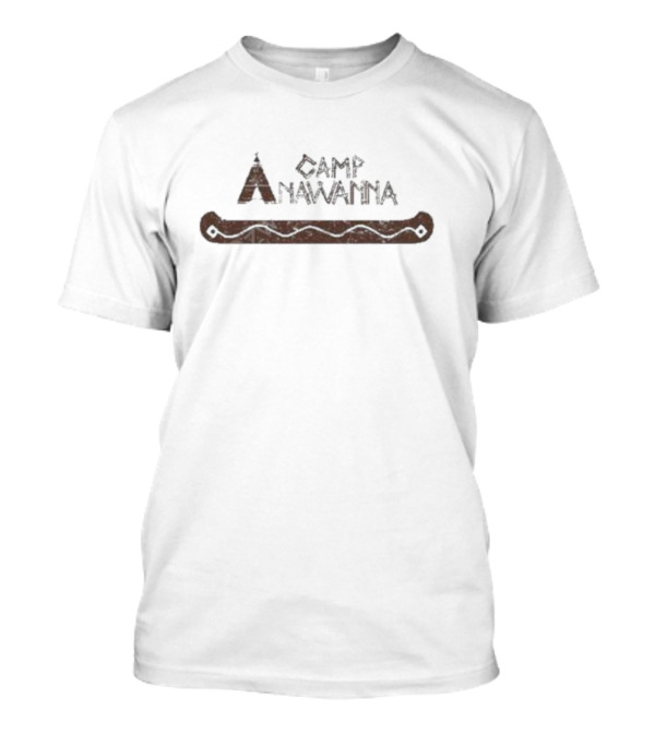 DonkeyTees Camp Anawanna Canoe With Tent T-Shirt