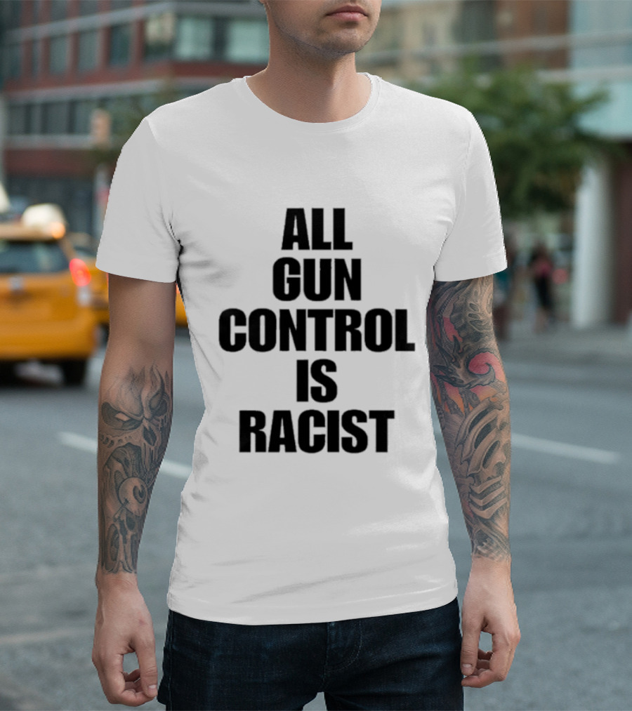 Black Patriot Vet All Gun Control Is Racist T-Shirt