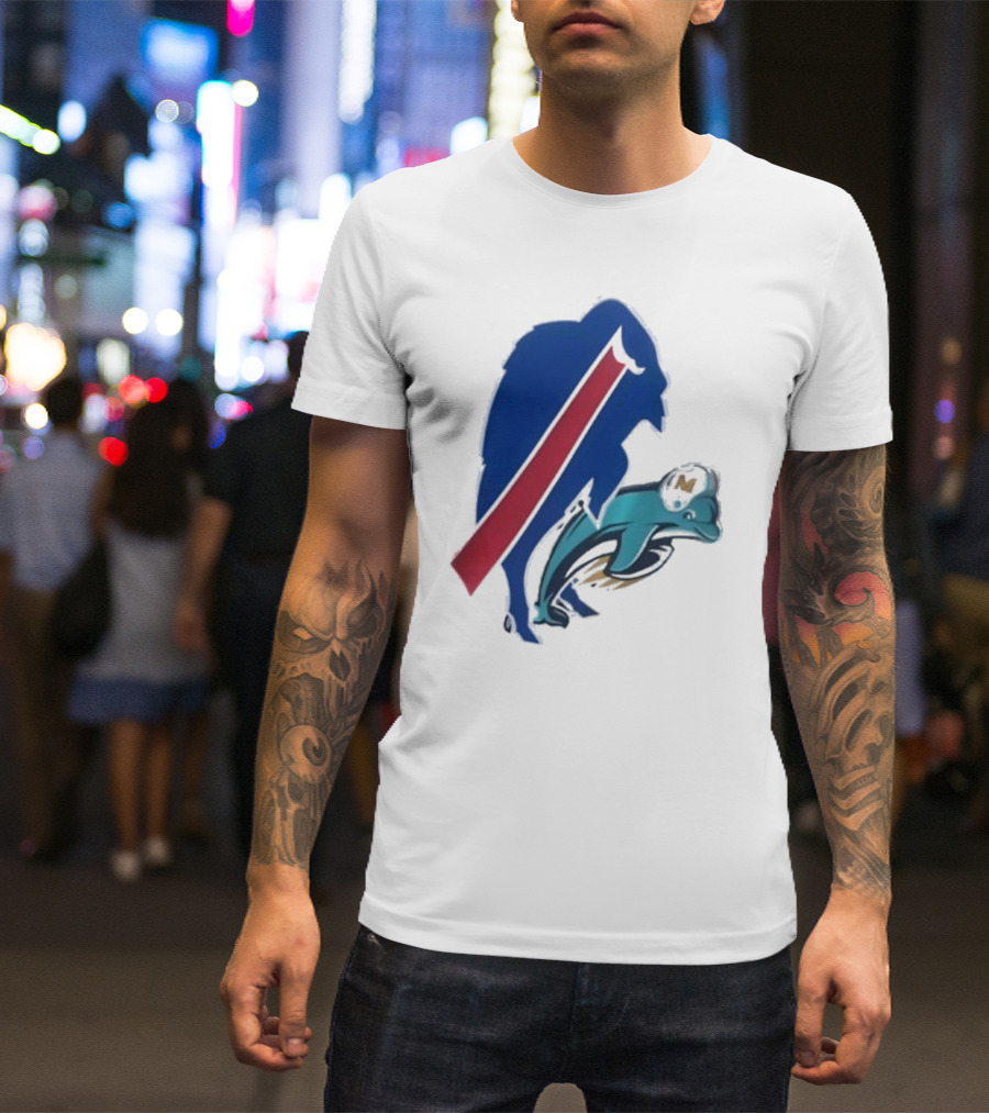 Buffalo Bills Doggy Miami Dolphins T-Shirt