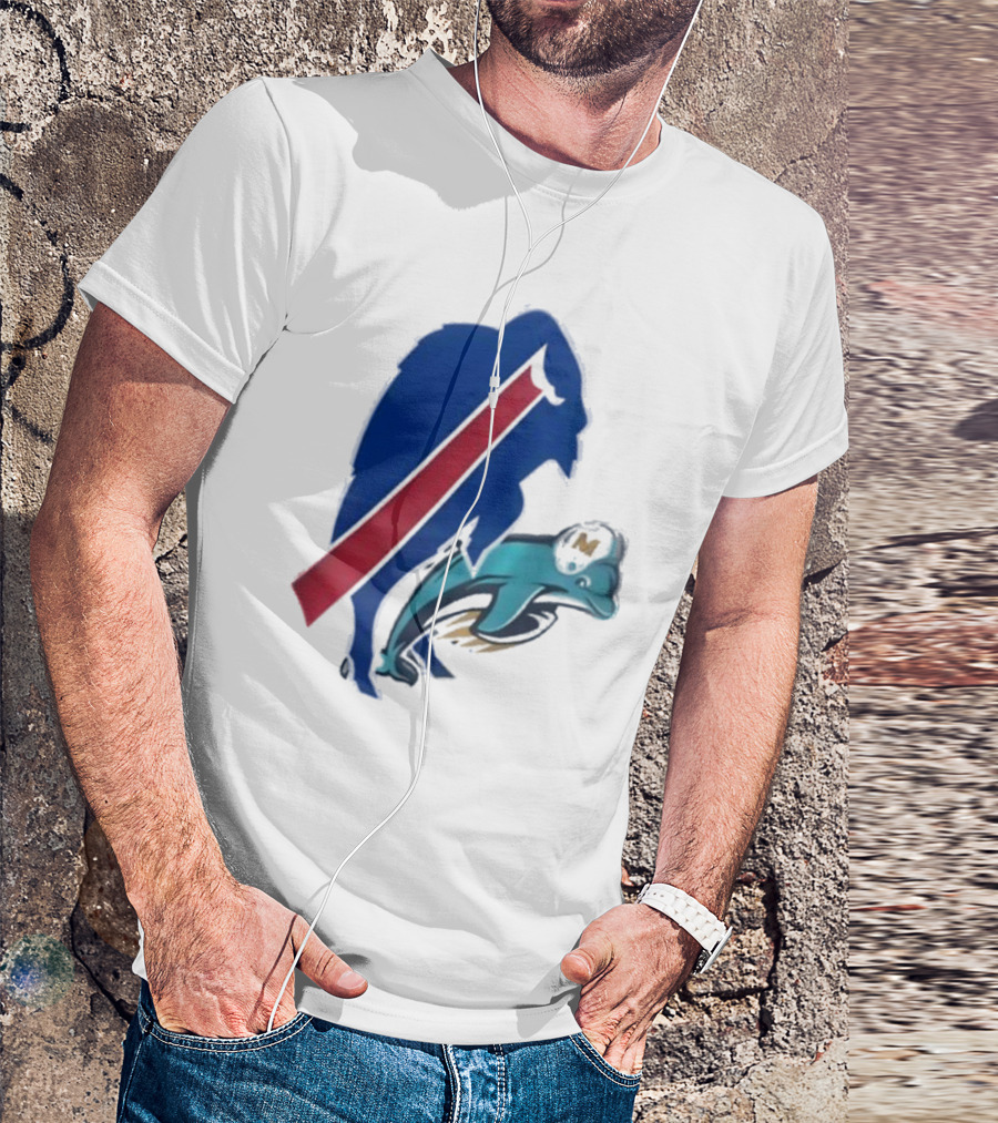 Buffalo Bills Doggy Miami Dolphins T-Shirt