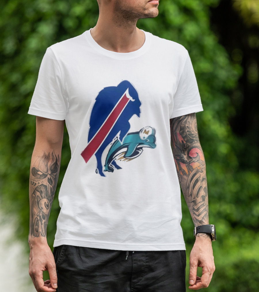 Buffalo Bills Doggy Miami Dolphins T-Shirt