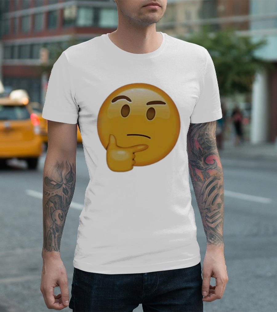Curious Thinking Face Emoji T-Shirt
