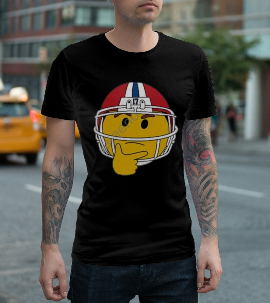 Special Edition Hmm Football Helmet Emoticon 17 T-Shirt