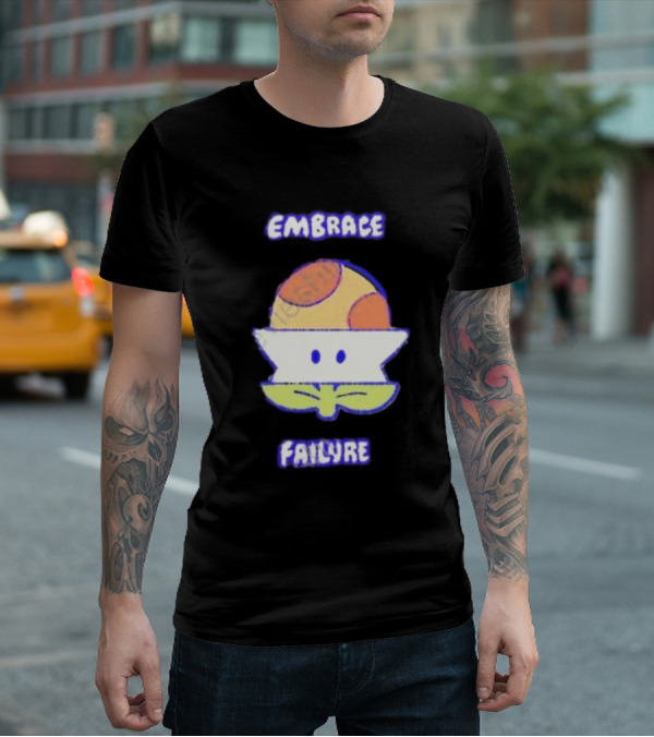 Embrace Failure Evantickles Pixel Mushroom T-Shirt
