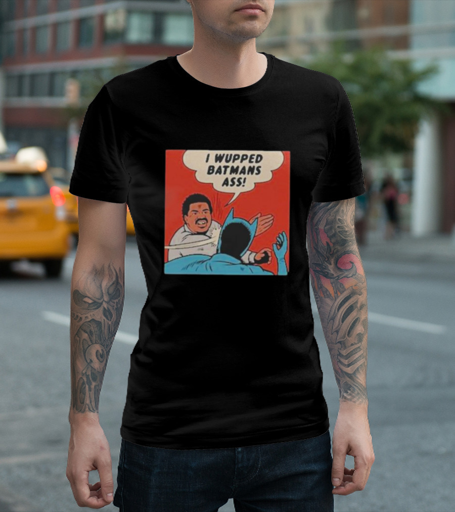 I Wupped Batmans Ass Comic Panel Parody with Slap Scene T-Shirt