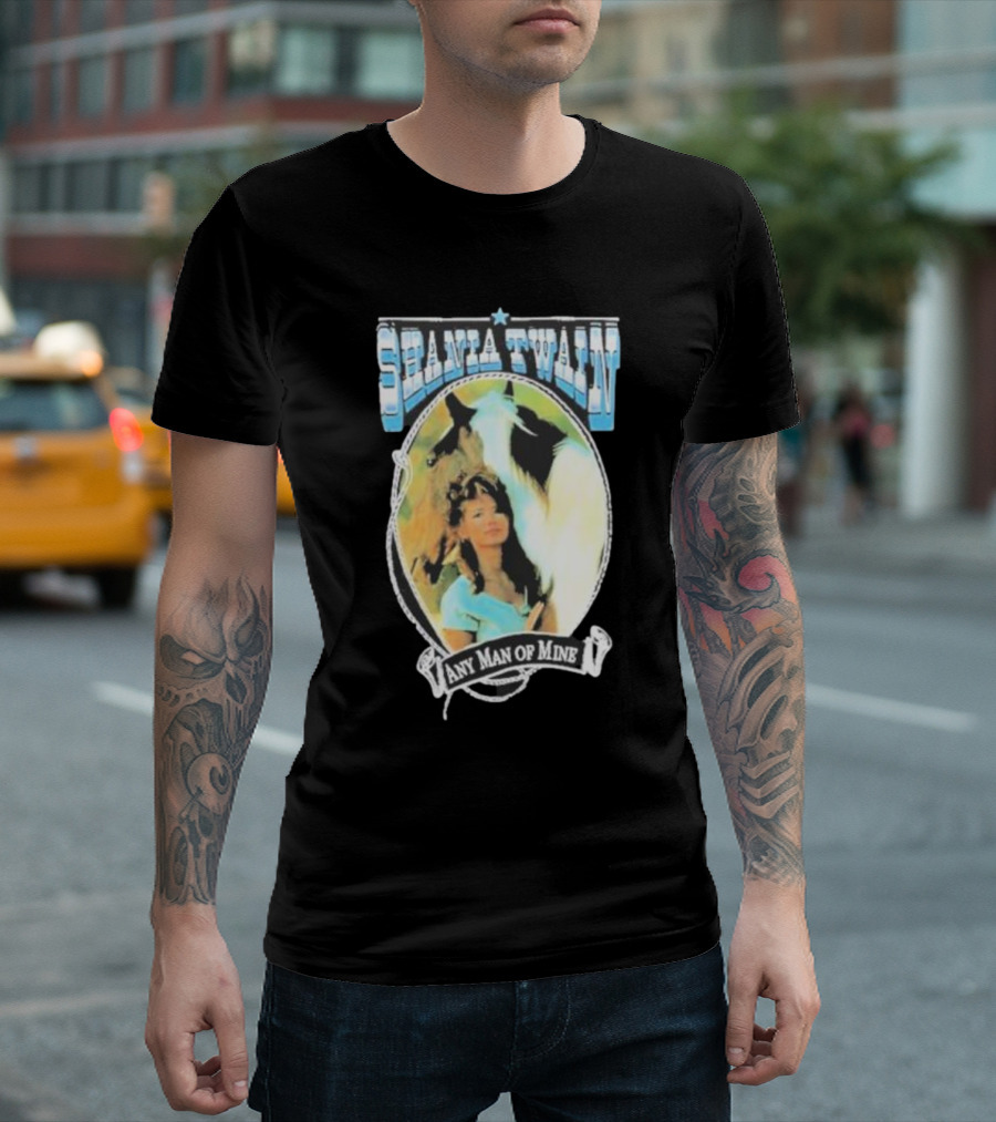 Shania Twain Any Man Of Mine Country Music Equestrian T-Shirt